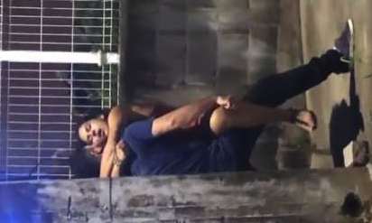 술 먹고 길거리에서 떡치는 브라질 커플